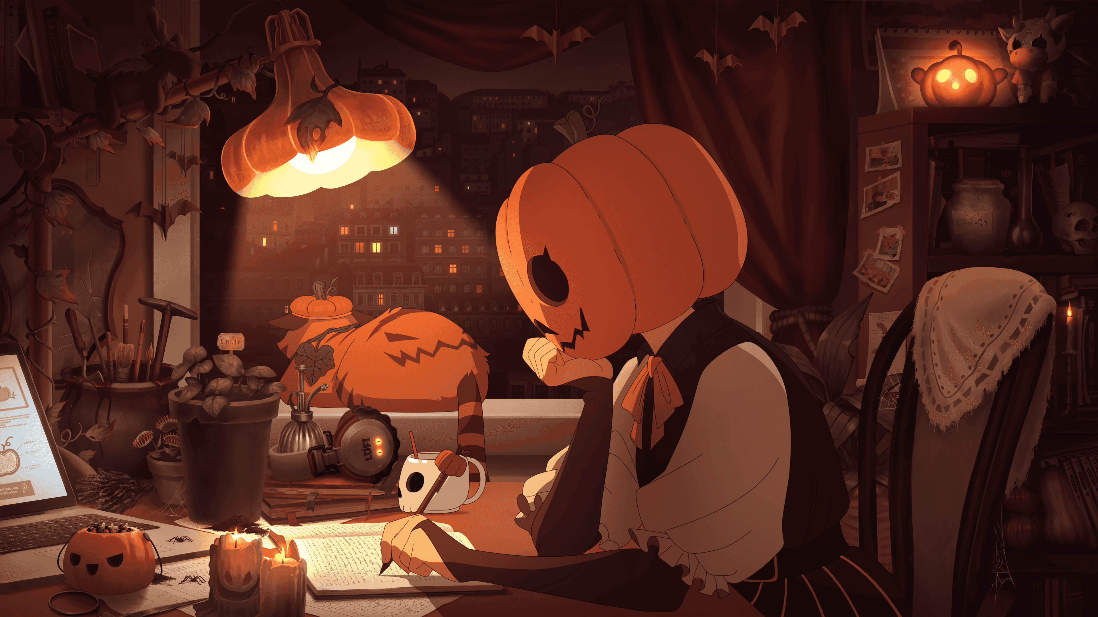 24/7 halloween ambience 🎃 spooky lofi to get chills to