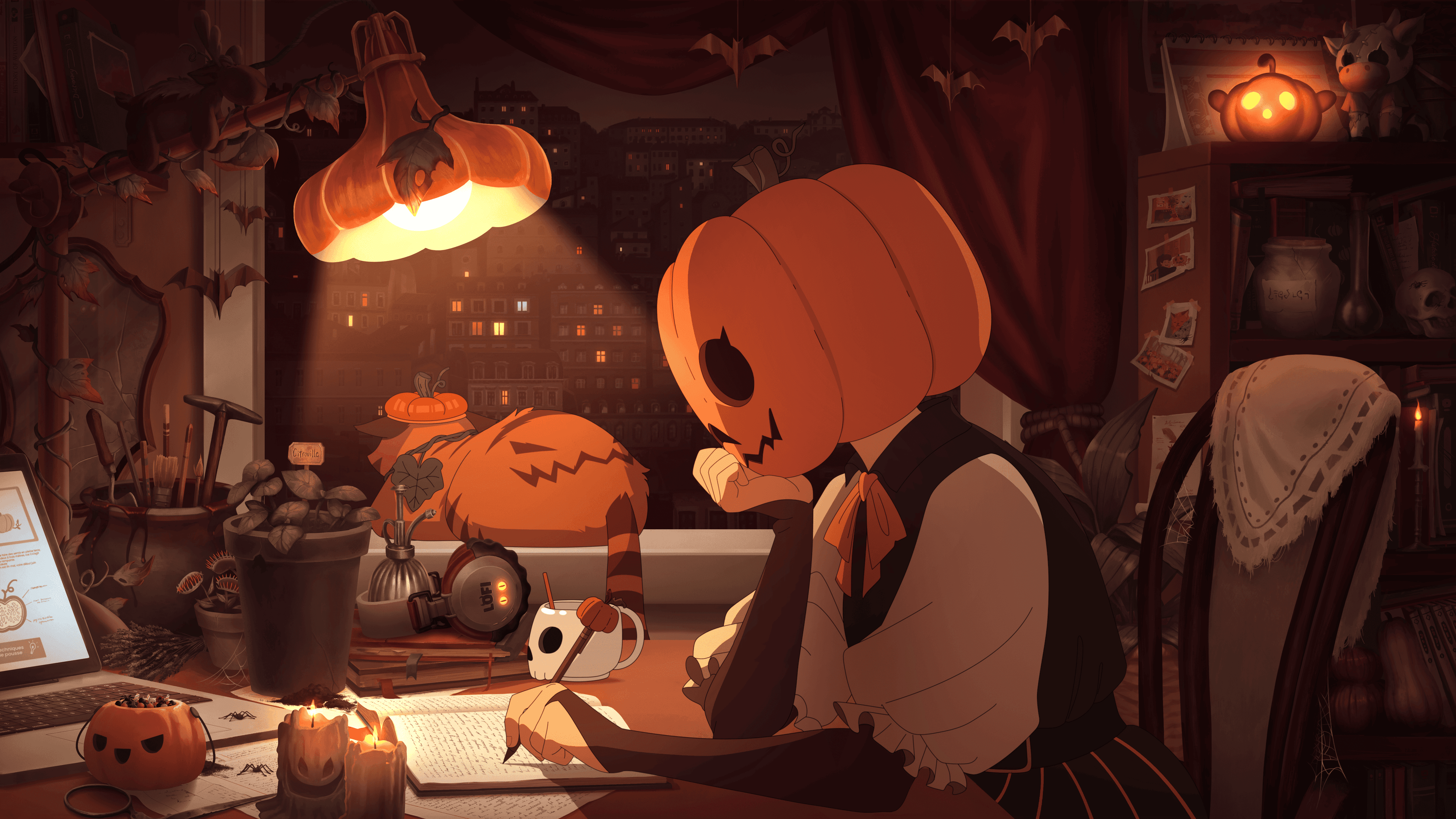 24/7 halloween ambience 🎃 spooky lofi to get chills to